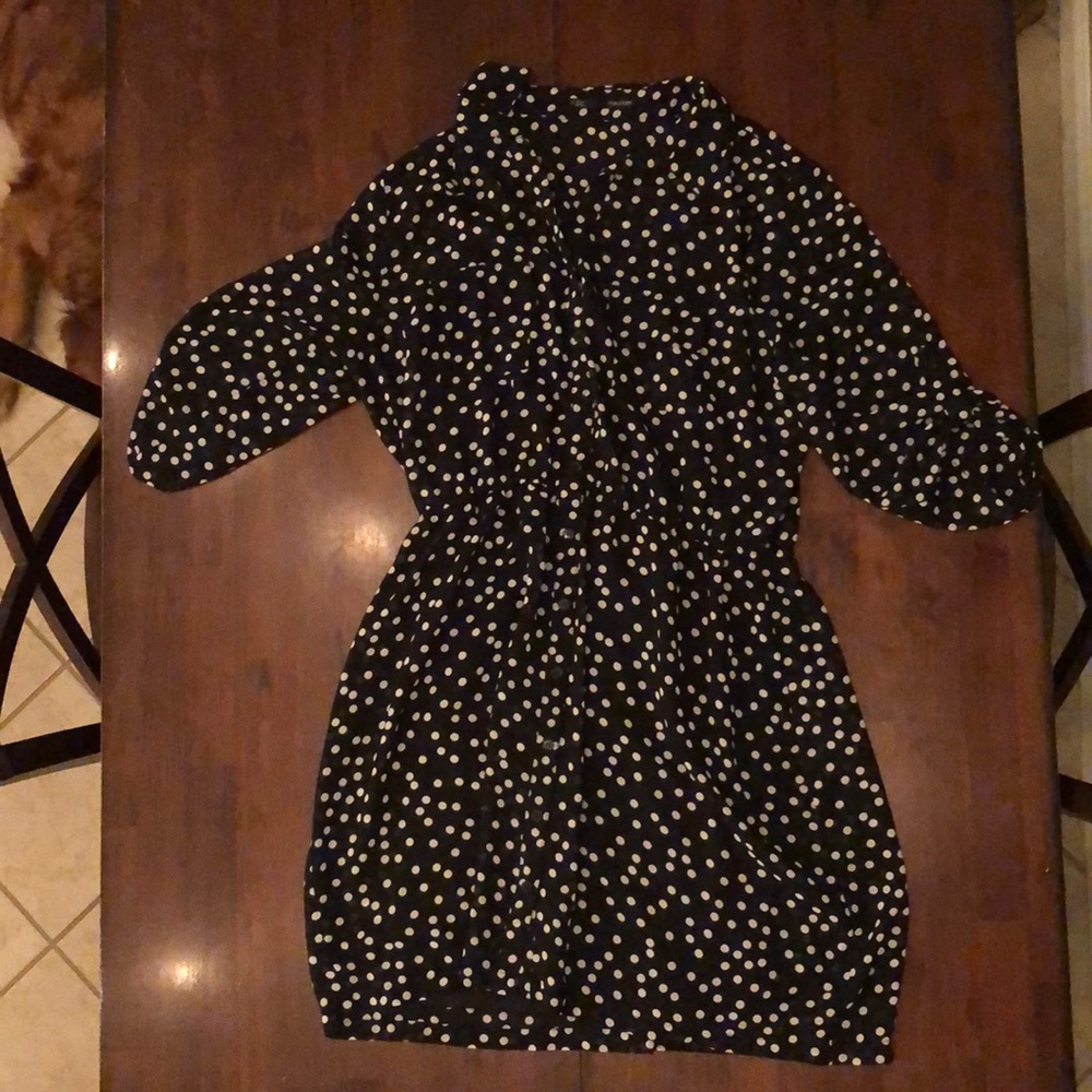 Maurices Black Polka Dot Dress